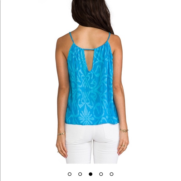 Indah Mazzy Drawstring Loose Tank Torquoise M - Picture 4 of 15